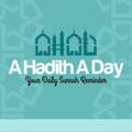 A Hadith A Day (AHAD)